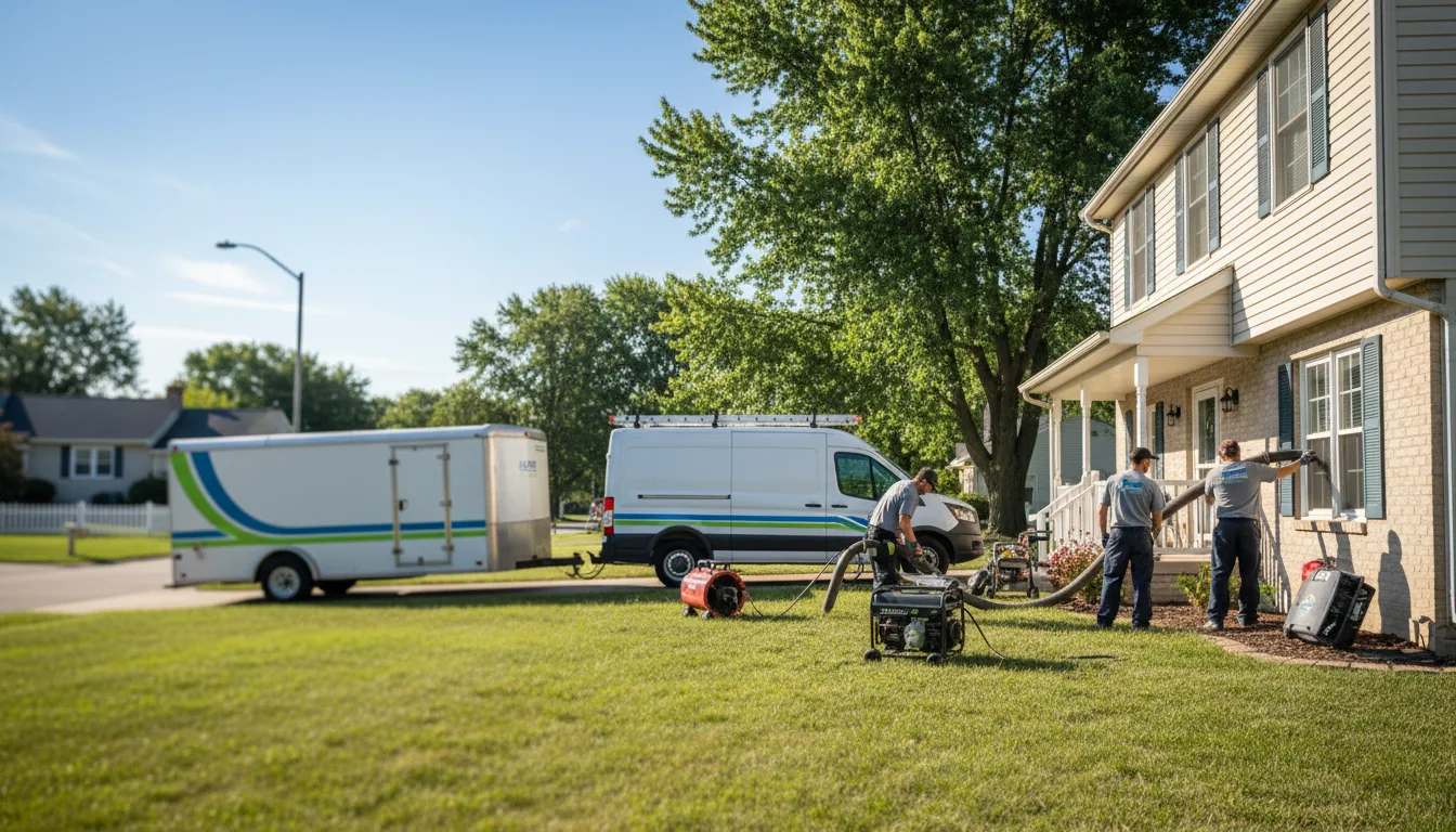 Flooded Basement Restoration And Cleanup With Repair in Steeleville, IL near me